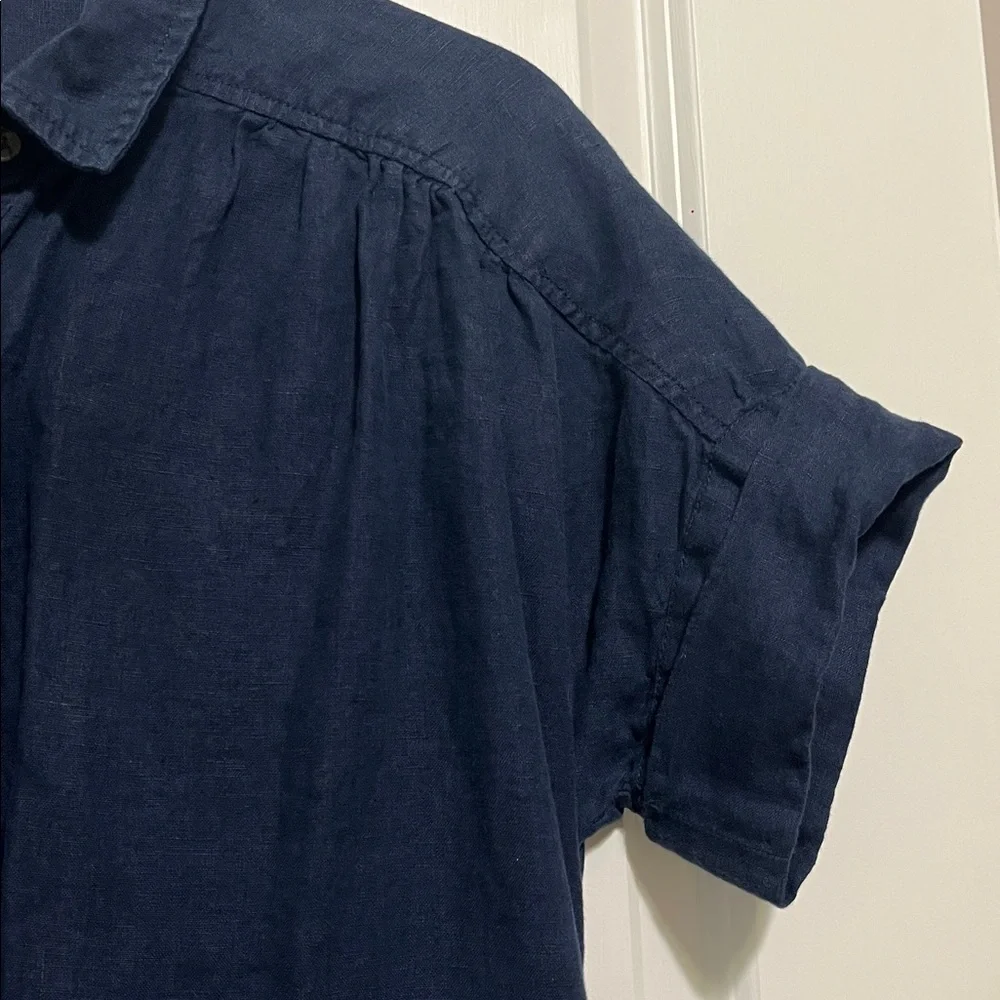 J. Crew Baird McNutt Irish Linen Shirt Dress XS - Picture 3 of 9